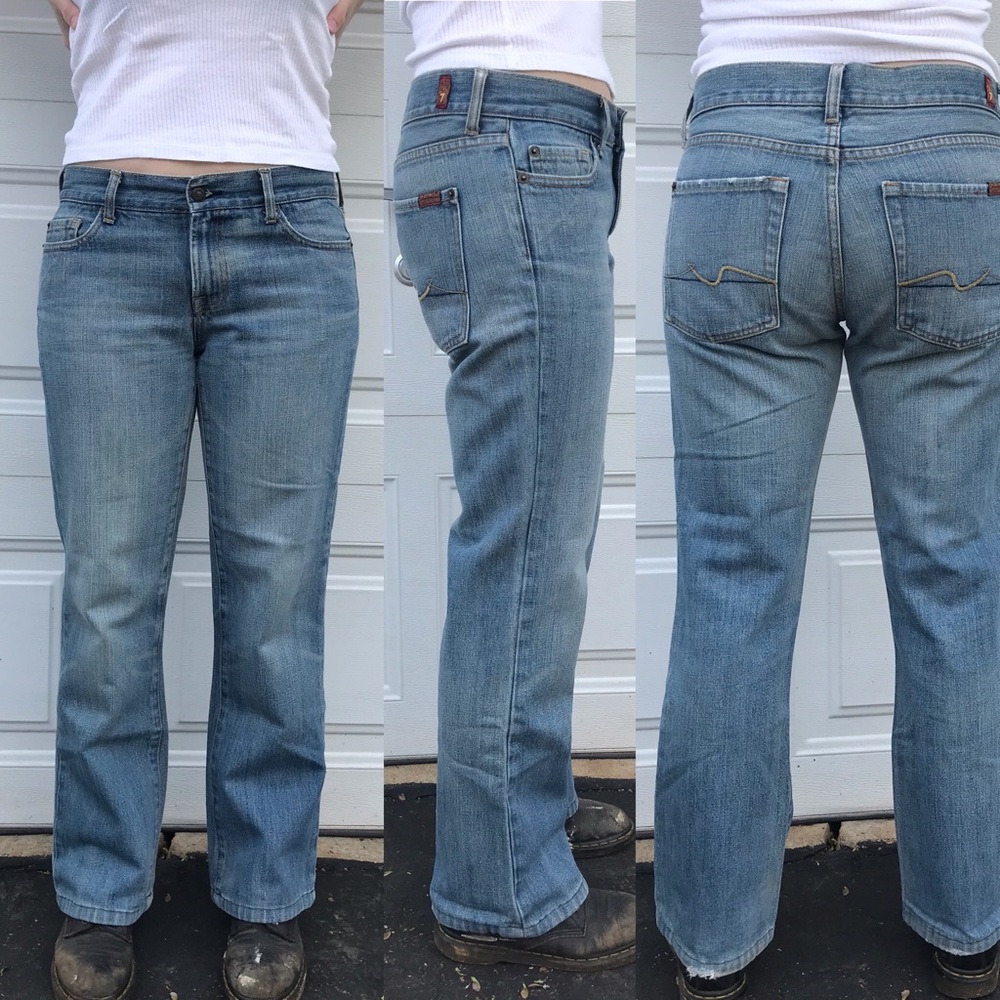 7 for all mankind Denim Light Blue Jeans Boot Cut